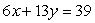 Solve for y:  