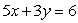 Solve for x:  