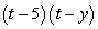 <strong>Factor:  </strong> A)   B)   C)   D)   E)   <div style=padding-top: 35px> 
