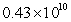 <strong>Write the number 43,000,000,000 in scientific notation.</strong> A) B) C) D) E)