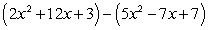 <strong>Subtract the following. Use a vertical format. </strong> A) B) C) D) E)
