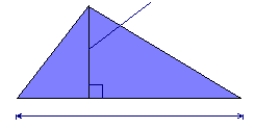 <strong>The base of a triangle is (x-2) m and the height is (3x+9) m. Find the area of the triangle in terms of the variable x. 3x+9 x-2</strong> A) m<sup>2</sup> B) m<sup>2</sup> C) m<sup>2</sup> D) m<sup>2</sup> E) m<sup>2</sup>