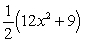 <strong>The base of a triangle is (x-2) m and the height is (3x+9) m. Find the area of the triangle in terms of the variable x. 3x+9 x-2</strong> A) m<sup>2</sup> B) m<sup>2</sup> C) m<sup>2</sup> D) m<sup>2</sup> E) m<sup>2</sup>