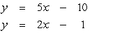 <strong>Solve by substitution: </strong> A) Dependent B) No solution C) (4, 10) D) (5, 15) E) (3, 5)