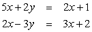 <strong>Solve by the addition method: </strong> A) (-3, 5) B) (1, -1) C) (3, -4) D) (5, -7) E) (-1, 2)
