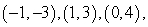<strong>Graph the ordered pairs below. and </strong> A) B) C) D) E)