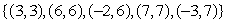 <strong>Find the domain and range of the following function. </strong> A) D: {-3, -2, 3, 6, 7}; R: {3, 6, 7} B) D: R: C) D: {3, 6, 7}; R: {3, 6, 7} D) D: {3, 6, 7}; R: {-3, -2, 3, 6, 7} E) D: {-3, -2, 3, 6, 7}; R: {-3, -2, 3, 6, 7}