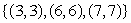 <strong>Find the domain and range of the following function. </strong> A) D: {-3, -2, 3, 6, 7}; R: {3, 6, 7} B) D: R: C) D: {3, 6, 7}; R: {3, 6, 7} D) D: {3, 6, 7}; R: {-3, -2, 3, 6, 7} E) D: {-3, -2, 3, 6, 7}; R: {-3, -2, 3, 6, 7}