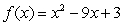 <strong>What values are excluded from the domain of the function ?</strong> A) 9 B) None C) 3 D) 4.5 E) 0