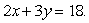 <strong>Find the x- and y-intercepts of the line </strong> A) x-intercept: (9, 0), y-intercept: (0, -6) B) x-intercept: (-9, 0), y-intercept: (0, 6) C) x-intercept: (6, 0), y-intercept: (0, 9) D) x-intercept: (9, 0), y-intercept: (0, 6) E) x-intercept: (-9, 0), y-intercept: (0, -6)
