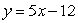 <strong>Find the equation of the line that contains the given point and has the given slope. (-2, -12) , m = 5.</strong> A) B) C) D) E)