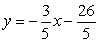 <strong>Find the equation of the line that contains the points P<sub>1</sub>(-2, -4) and P<sub>2</sub>(3, -7).</strong> A) B) C) D) E)