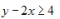 Graph the solution set of the inequality given.  