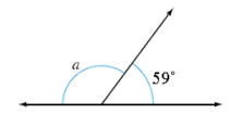 <strong>Find the measure of . </strong> A) 126° B) 116° C) 31° D) 301° E) 121°