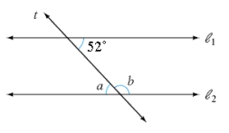 <strong>Given that , find the measures of angles a and b. </strong> A) , B) , C) , D) , E) ,