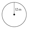 <strong>Find the circumference of the circle. Give the exact answer and the answer to the nearest hundredth. </strong> A) m; 37.70 m B) m; 75.40 m C) m; 150.80 m D) m; 452.39 m E) m; 904.78 m