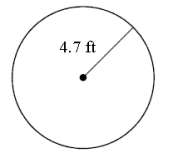 <strong>Find the area of the circle. Give both the exact value and an approximation to the nearest hundredth. </strong> A) ; B) ; C) ; D) ; E) ;