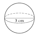 <strong>Find the volume of the sphere. Give both the exact value and an approximation to the nearest hundredth. </strong> A) 0.6 \pi cm<sup>3</sup>; 1.77 cm<sup>3</sup> B) 3.4 \pi cm<sup>3</sup>; 10.60 cm<sup>3</sup> C) 4.5 \pi cm<sup>3</sup>; 14.14 cm<sup>3</sup> D) 9.0 \pi cm<sup>3</sup>; 28.27 cm<sup>3</sup> E) 13.5 cm<sup>3</sup>; 42.41 cm<sup>3</sup>