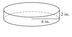 <strong>Find the surface area of the cylinder. Give both the exact value and an approximation to the nearest hundredth. </strong> A) ; 263.89 in<sup>2</sup> B) ; 301.59 in<sup>2</sup> C) ; 188.50 in<sup>2</sup> D) ; 226.19 in<sup>2</sup> E) ; 75.40 in<sup>2</sup>