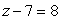 <strong>Solve. </strong> A) -7 B) -15 C) 1 D) 15 E) -1