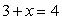 <strong>Solve. </strong> A) 12 B) -1 C) 1 D) 7 E) -3