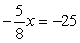 <strong>Solve. </strong> A) B) C) 200 D) 40 E) -200