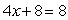 <strong>Solve. </strong> A) -4 B) 0 C) 2 D) 16 E) -8