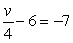 <strong>Solve. </strong> A) -52 B) -4 C) -1 D) 52 E) 4