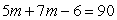 <strong>Solve. </strong> A) 96 B) 8 C) 78 D) 12 E) 6