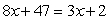 <strong>Solve. </strong> A) 49 B) -13 C) -45 D) -54 E) -9