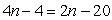 <strong>Solve. </strong> A) -15 B) -8 C) -22 D) 24 E) 2