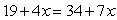 <strong>Solve. </strong> A) 5 B) -10 C) 16 D) -16 E) -5