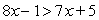 Solve the inequality   . Write the solution in set-builder notation.