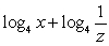 <strong>Write the logarithm in expanded form. </strong> A) B) C) D)