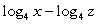 <strong>Write the logarithm in expanded form. </strong> A) B) C) D)