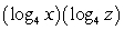 <strong>Write the logarithm in expanded form. </strong> A) B) C) D)