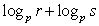 <strong>Write the logarithm in expanded form. </strong> A) B) C) D)