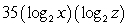 <strong>Write the logarithm in expanded form. </strong> A) B) C) D)