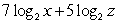 <strong>Write the logarithm in expanded form. </strong> A) B) C) D)