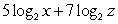<strong>Write the logarithm in expanded form. </strong> A) B) C) D)