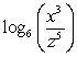 <strong>Write the logarithm in expanded form. </strong> A) B) C) D)
