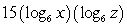 <strong>Write the logarithm in expanded form. </strong> A) B) C) D)