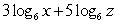 <strong>Write the logarithm in expanded form. </strong> A) B) C) D)
