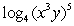 <strong>Write the logarithm in expanded form. </strong> A) B) C) D)