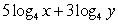 <strong>Write the logarithm in expanded form. </strong> A) B) C) D)