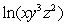 <strong>Write the logarithm in expanded form. </strong> A) B) C) D)