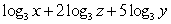 <strong>Write the logarithm in expanded form. </strong> A) B) C) D)