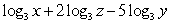 <strong>Write the logarithm in expanded form. </strong> A) B) C) D)