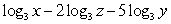<strong>Write the logarithm in expanded form. </strong> A) B) C) D)