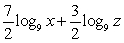 <strong>Write the logarithm in expanded form. </strong> A) B) C) D)